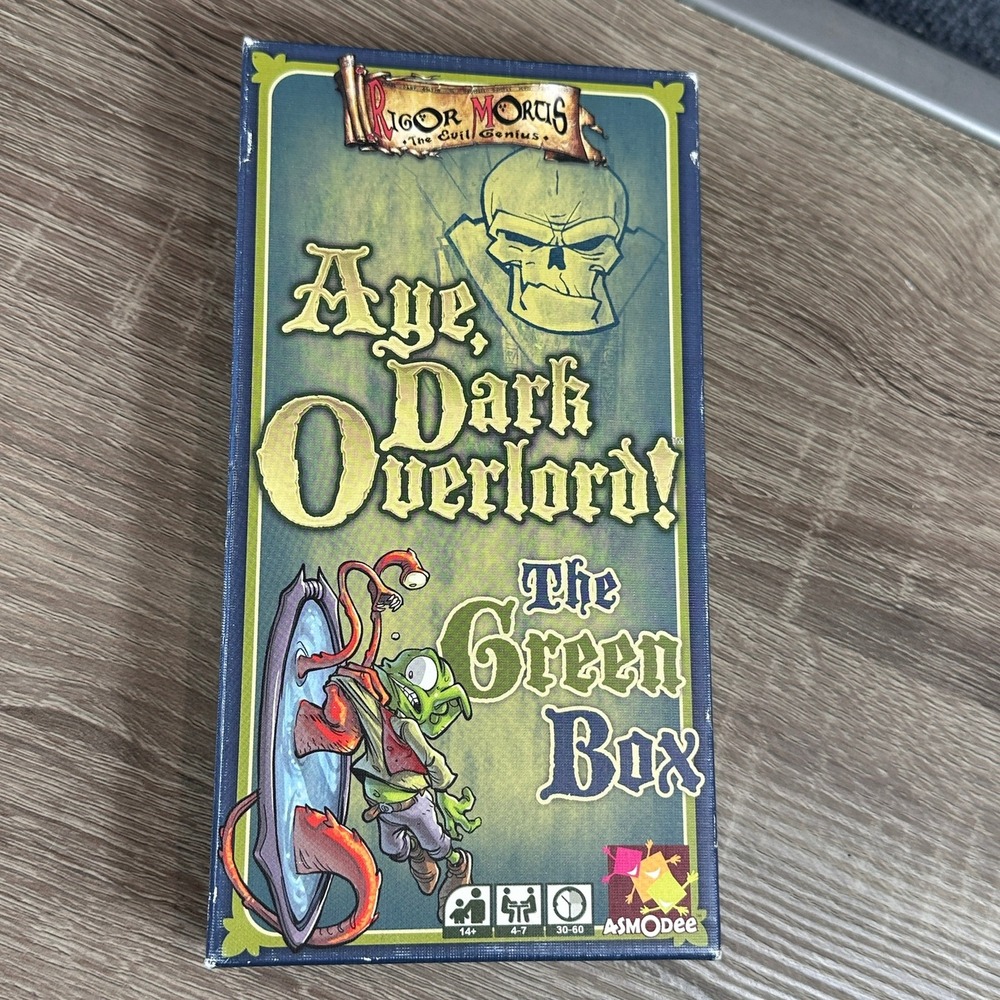 Card Game Aye Dark Overlord The Green Box Rigor Mortis Asmodee Fantasy Game